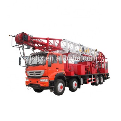 Free standing truck mounted workover rigs